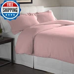 Pointehaven Flannel Oversized Duvet Set King Rose Quartz. Fixed Price $98.92.