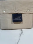 Ralph Lauren Organic Sateen Twin Flat Sheet Coastal Sand Cotton. Fixed Price $49.99.