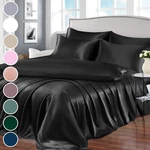 Homiest 7PCS Satin Queen Size Bed Set, Black Sheet.... Fixed Price $29.31.