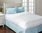3-ZONE Support Mattress Pad Full White Bedding Cover Polyester Microfiber. Fixed Price $59.99.