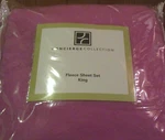 Concierge Collection Berry King Fleece Sheet Set 1 Flat Fitted 2 Cases Nice. Fixed Price $79.99.