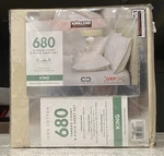 Kirkland Signature 680 Tc 5-PIECE Sheet Set King Oatmeal New No Fitted. Fixed Price $38.00.