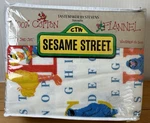 Vintage Nip Sesame Street Abc Muppets Twin Size Flannel Sheet Set Stevens Usa. Fixed Price $59.99.