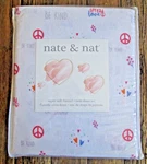 New Flannel Sheet Set Twin Nate Cotton Heart Peace Sign Be Kind Flat Fitted. Fixed Price $22.99.