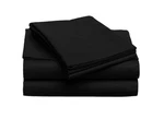 Luxury Home 4-PIECE 1800 Thread Count Microfiber Sheet Set Black Solid Queen. Fixed Price $40.27.