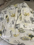The Company Store Kids Safari Elephant Zebra Twin Cotton Percale Sheet Set Euc. Fixed Price $39.00.