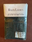 New Ralph Lauren Irregular Standard 2 Pillowcases 100% Cotton Sateen Dark Green. Fixed Price $22.99.