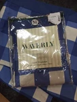 Waverly Porcelain Blue Plaid Keepsake Checked Scalloped Valance 78 X 14 Curtain. Fixed Price $29.99.