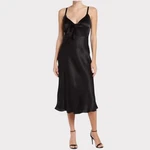 Socialite Satin Front Tie Midi Dress Women Size Small Black Nwt Cocktail. Fixed Price $38.00.