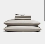 Cozy Earth Sheet Set Split King Dove Grey Luxury Viscose Bamboo Canvas Tote. Fixed Price $250.00.