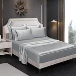 6 Piece Satin Sheet Italian Style Bedding Sets Deep Pocket Rich Silk .... Fixed Price $50.09.