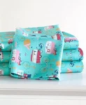 The Lakeside Collection Retro Happy Glamping Lifestyle Bedding Sheet Set, Full. Fixed Price $23.69.