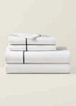 Ralph Lauren Palmer Percale Queen Flat Sheet White Loft Gray 100% Cotton. Fixed Price $46.71.
