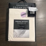 Wamsutta Dream Zone Queen Sheet Set 400 Tc Sateen Ivory Off White 4PC. Fixed Price $133.99.
