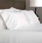 Case 6 Registry T200 Count Mercerized Plain Weave King Fitted Sheet, 78X80X15". Fixed Price $56.99.