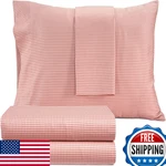 Izod Sateen Silky 4PC Queen Size Bed Sheet Set Deep Pockets Fits Upto 17SMOOTH. Fixed Price $104.19.