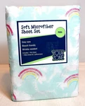 Microfiber Full Sheet Set, New Multicolor Rainbows Blue Sky, Clouds Your Zone. Fixed Price $13.77.