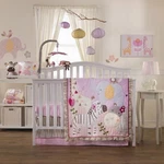 Lolli Living Surina Bedding Set Fitted Flat Sheet Comforter 100% Cotton Pink. Fixed Price $50.29.