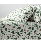 King 400 Thread Count Holiday Performance Sheet Set Winter Scene - Threshold. Fixed Price $35.00.