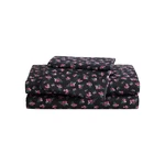Betsey Johnson - Bed Sheets, Soft & King, Bouquet Ditsy Black. Fixed Price $64.17.