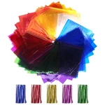 160PC Color Cellophane Sheets 7.5X7.5IN W/ Twst Ties Candy Wrap Craft. Fixed Price $17.99.