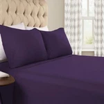 Superior Flannel-sh Sheet Set, Twin, Purple. Fixed Price $45.75.