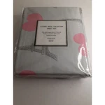 Fancy Linen Eiffel Tower Hearts Grey Pink Paris Twin Sheet Set. Fixed Price $19.99.