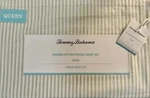 Tommy Bahama Paloma Green Stripe Queen 4PC. Washed Cotton Percale Sheets Nwt. Fixed Price $59.00.