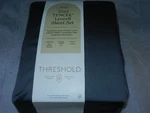 New Threshold Queen Cool Tencel Lyocell Sheet Set Gray Weave Sateem 320 Thread. Fixed Price $39.99.