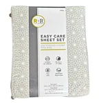 Room + Retreat Easy Care Full Sheet Set - 250 Thread Count, Gray Pattern. Fixed Price $22.99.