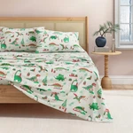 Great Bay Home Christmas Flannel Sheet Set Queen Size - 100% Turkish Cotton, .... Fixed Price $77.11.