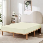 Hbhlfz Fitted Sheet Only, Soft Breathable Bottom Twin, Riceyellow. Fixed Price $16.99.