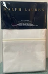 Ralph Lauren Palmer Percale Cotton 464TC Flat Sheet White Regatta Cream Hem Full. Fixed Price $59.95.