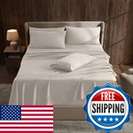 Hearth & Harbor Cal King Extra Deep Pocket 6 Piece Sheet Set Luxury Soft Linen. Fixed Price $47.04.