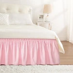 Rimela Pink Bed Skirt Size Inch Elastic QUEEN-15" Drop,. Fixed Price $20.41.