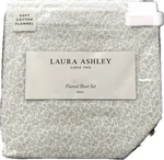 Laura Ashley Full Soft Flannel Cressida Beige Floral 4PC Set. Fixed Price $79.99.