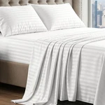 Queen Sheets Set 100% Egyptian Cotton 4 Piece Deep Pocket White Lane Linen Size. Fixed Price $154.99.