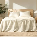Bare Home Luxury 100% Linen Sheet Set - Deep Pockets Easy Fit. Fixed Price $231.99.