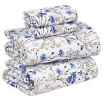 Ruvanti 100% Cotton Full Size Bed Sheets 4 Pieces Soft & Breathable Percale. Fixed Price $61.06.