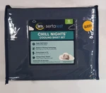 Nip Chill Nights Dark Blue Queen 4 Pc Bed Sheet Set Sertarest Soft Cooling. Fixed Price $42.99.