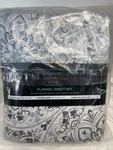 Avanti Printed 100% Brushed Cotton Flannel 4-PC. Sheet Set, King New. Fixed Price $78.00.