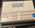 Danielle Lace By Cht Queen 100% Cotton Sateen 230TC Beige Sheet Set. Fixed Price $120.00.