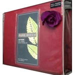 Brand New Pure Beech Modal Sateen-weave Queen Duvet Cover + 2 Shams In Red. Fixed Price $174.97.