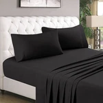 Homeideas 4 Piece Sheets Set (queen, Black), 1800 Bedding Soft Brushed Micro. Fixed Price $44.99.