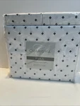 Charisma Microfiber Piece Sheet Set Full White With Black Dots 1431825 New. Fixed Price $21.99.