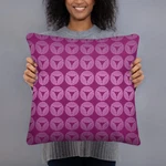 Oak Leaves Pink Pillow. Fixed Price $27.50.