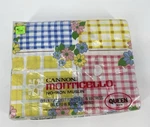 Vtg Cannon Monticello Queen Flat Sheet Floral Gingham Patchwork Nip Usa 90X110. Fixed Price $19.99.