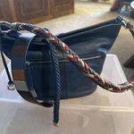 Brighton Your Bag Beck Orgnzr Blue W/ 2 Ex Shoulder Strap & 4 Dec Tassels. Fixed Price $198.88.