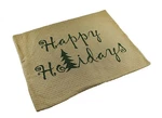 Zeckos Evergreen Happy Holidays Woven Cotton Pillow Cover 14 X 18 In.. Fixed Price $12.78.