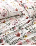 Garnet Hill King European Flax 100% Linen Wildflower Print Flat Sheet Luxury. Fixed Price $92.99.